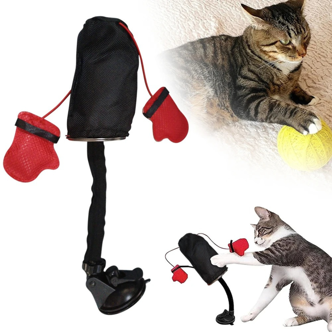 🔥Last Day 49% OFF - 🥊 Interactive Hanging Punching Bag Cat Toy🐱🪀