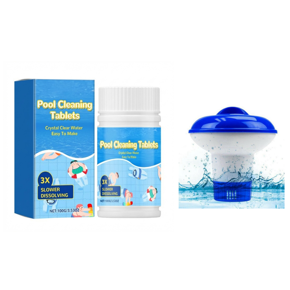 🔥LAST DAY 49% OFF - ✨🏊♂️Pool Cleaning Tablets for Crystal Clear Water💦