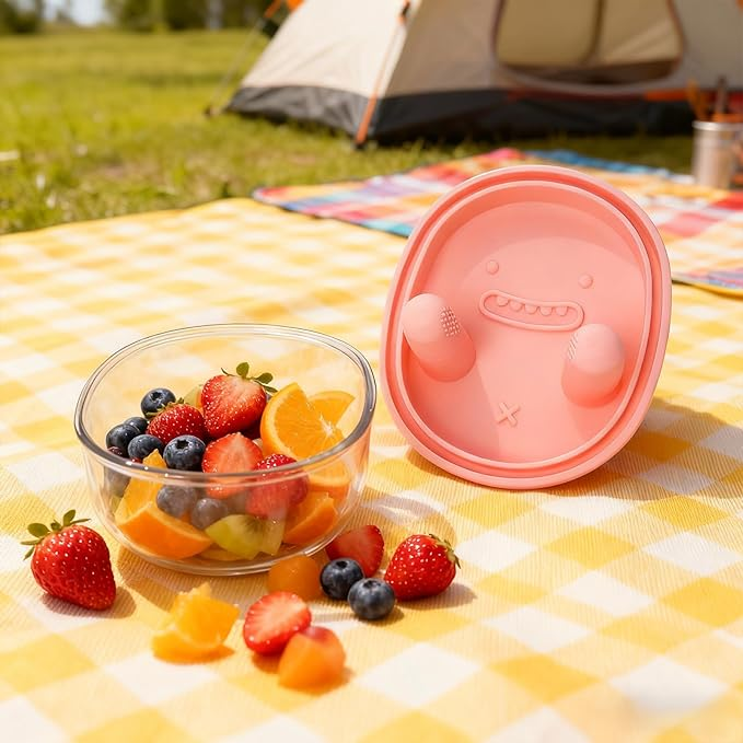 🧺Reusable Silicone Snack Container | Easy to Use, Leakproof for Beach & Picnic🏖️