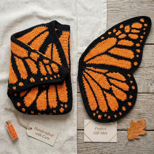 🔥LAST DAY SALE 49% OFF-🦋 Monarch Butterfly Crochet Cardigan👚