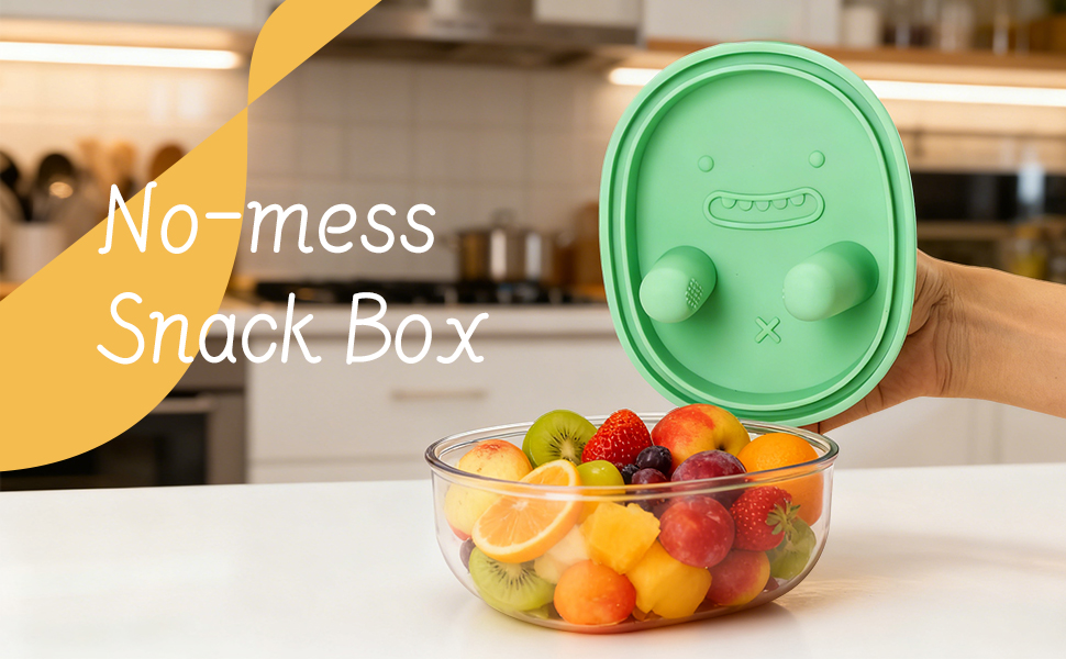 🧺Reusable Silicone Snack Container | Easy to Use, Leakproof for Beach & Picnic🏖️