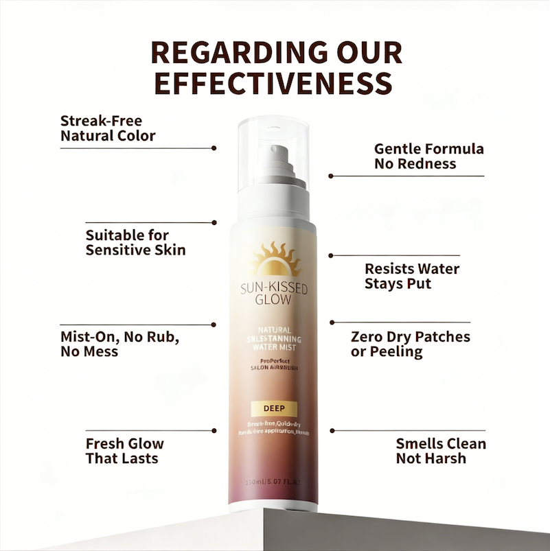 🔥Last Day 49% OFF - 🖤☀️Alcuras Sun-Kissed Glow Self-Tanning Water Mist✨