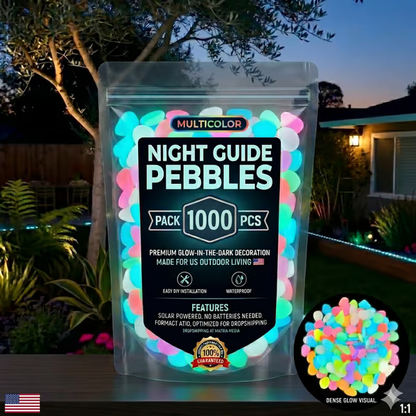 🔥Last Day 49% OFF🔥-🌈Colorful Glow-in-the-Dark Garden Stones
