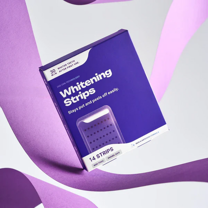 🔥Last Day 49% OFF - 🦷Purple Teeth Whitening Strips, Enamel-Safe Stain Removal💜