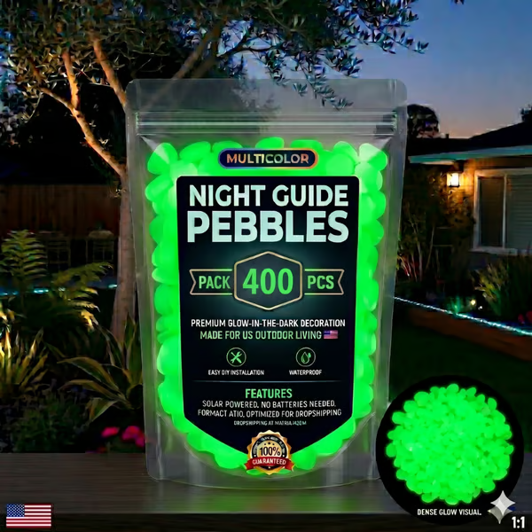 🔥Last Day 49% OFF🔥-🌈Colorful Glow-in-the-Dark Garden Stones