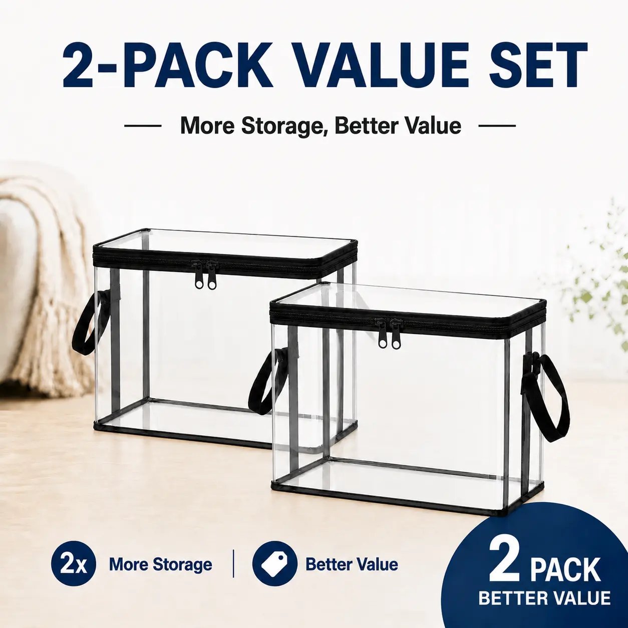 🔥Last Day 50% OFF - 📦Stuffed Storage PVC Organizer Bag Doll Storage Container✨