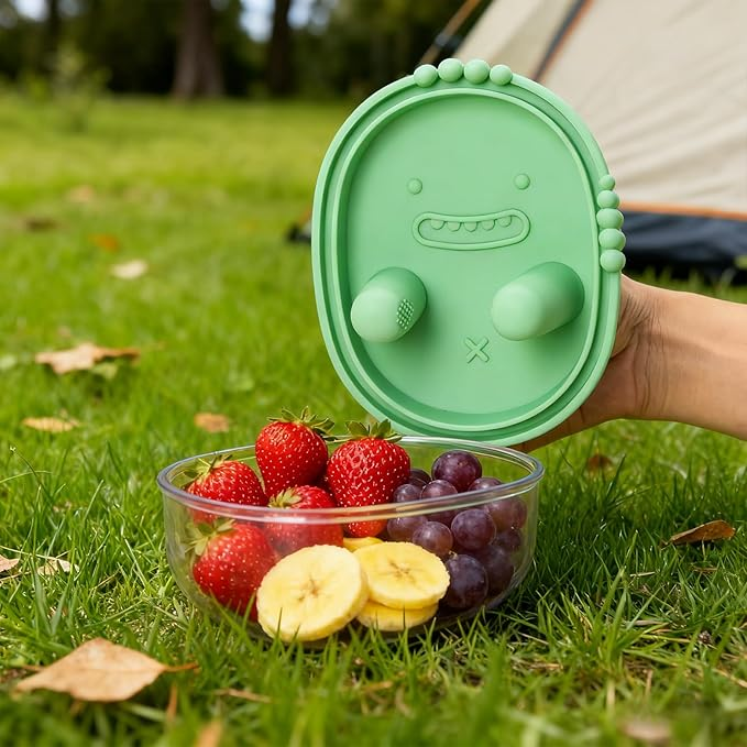 🧺Reusable Silicone Snack Container | Easy to Use, Leakproof for Beach & Picnic🏖️