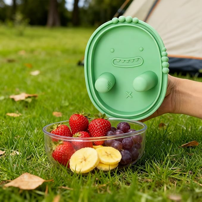 🧺Reusable Silicone Snack Container | Easy to Use, Leakproof for Beach & Picnic🏖️