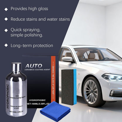 🔥LAST DAY 49% OFF - 🛞Auto Ceramics Coating Light Ceramic Coating for Cars, Long-Lasting Shine & Protection, Easy to Apply🚗✨