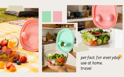 🧺Reusable Silicone Snack Container | Easy to Use, Leakproof for Beach & Picnic🏖️