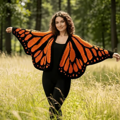🔥LAST DAY SALE 49% OFF-🦋 Monarch Butterfly Crochet Cardigan👚