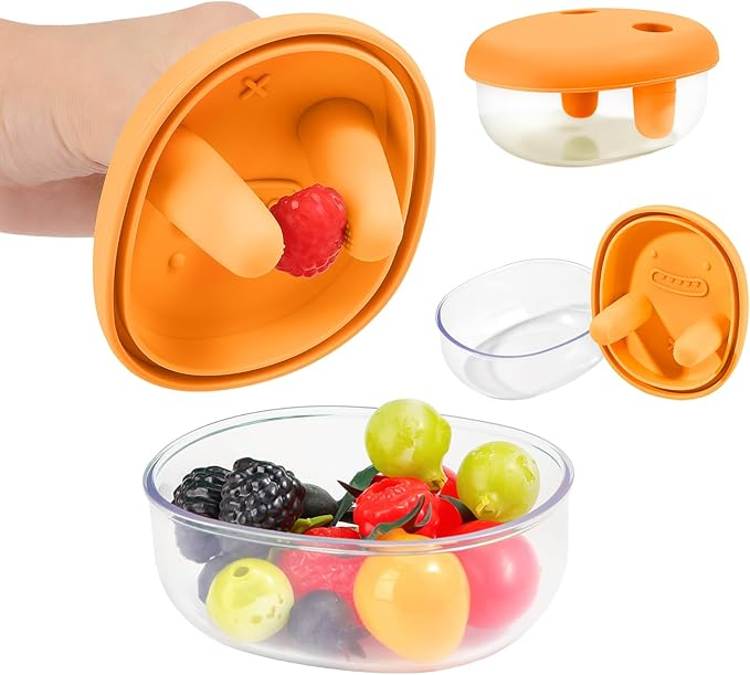 🧺Reusable Silicone Snack Container | Easy to Use, Leakproof for Beach & Picnic🏖️