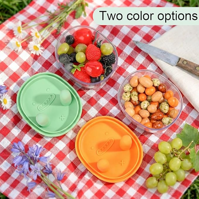 🧺Reusable Silicone Snack Container | Easy to Use, Leakproof for Beach & Picnic🏖️